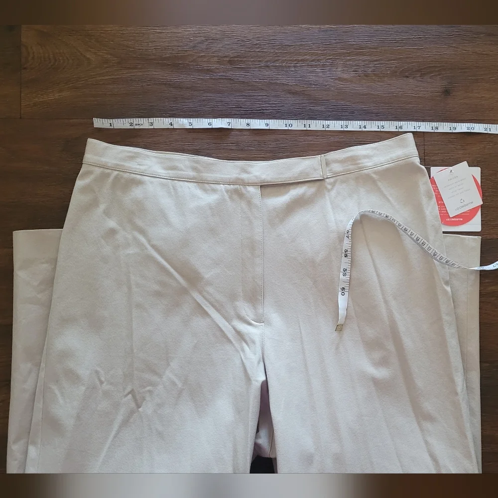 Liz Claiborne Anissa style khaki dress pant Women's size 16 beige - Picture 8 of 9
